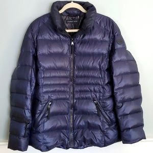 Andrew Marc navy downfilled jacket in EUC